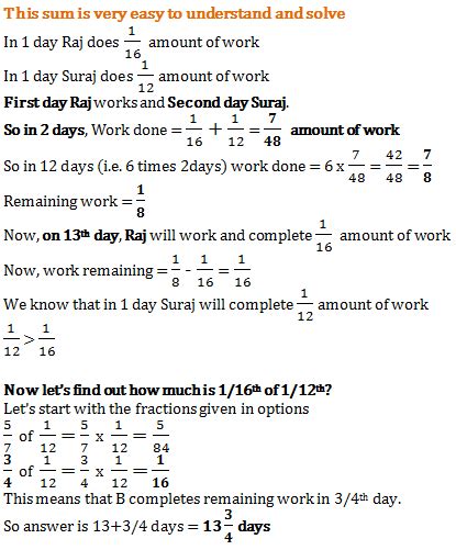 career ride aptitude|time and work aptitude questions and answers.